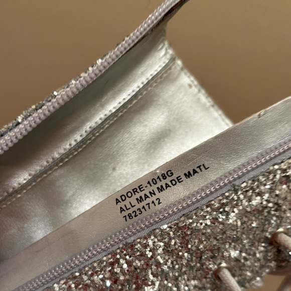 Pleaser | Women's Adore 1018G Silver Glitter Platform 7" Heels Size 8 - Picture 14 of 14